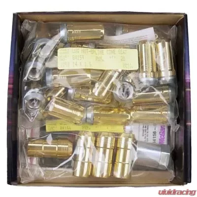 McGard SplineDrive Tuner 8 Lug Install Kit w/Locks & Tool (Cone) M14X1.5 / 1in. Hex - Gold - 65810GD
