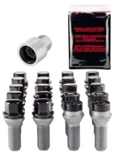 McGard 5 Lug Hex Install Kit w/Locks (Cone Seat Bolt) M14X1.5 / 17mm Hex / 28.0mm Shank L. - Black                                     - 67200BK - Image 3