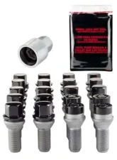 McGard 5 Lug Hex Install Kit w/Locks (Cone Seat Bolt) M14X1.25 / 17mm Hex / 27.5mm Shank L. - Black                                     - 67226BK - Image 3