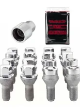 McGard 4 Lug Hex Install Kit w/Locks (Cone Seat Bolt) M12X1.25 / 17mm Hex / 22.0mm Shank L. - Chrome                                     - 67232 - Image 3