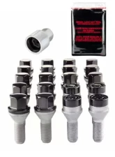 McGard 5 Lug Hex Install Kit w/Locks (Cone Seat Bolt) M12X1.25 / 17mm Hex / 25.6mm Shank L. - Black                                     - 67261BK - Image 3