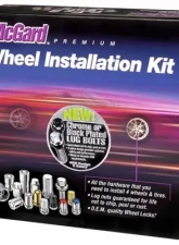 McGard 5 Lug Hex Install Kit w/Locks (Radius Seat Bolt) M14X1.5 / 17mm Hex / 26.3mm Shank L. - Black                                     - 68018BK - Image 3