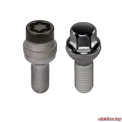 McGard 5 Lug Hex Install Kit w/Locks (Radius Seat Bolt) M14X1.5 / 17mm Hex / 35.4mm Shank L. - Black - 68032BK