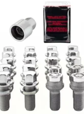 McGard 5 Lug Hex Install Kit w/Locks (Radius Seat Bolt) M14X1.5 / 17mm Hex / 27.5mm Shank L - Chrome                                     - 68174 - Image 3