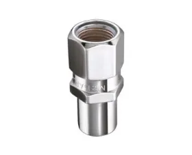 McGard Hex Lug Nut (Drag Racing Reg. Shank) M12X1.5 / 13/16 Hex / 1.86in. Length (4-Pack) - Chrome