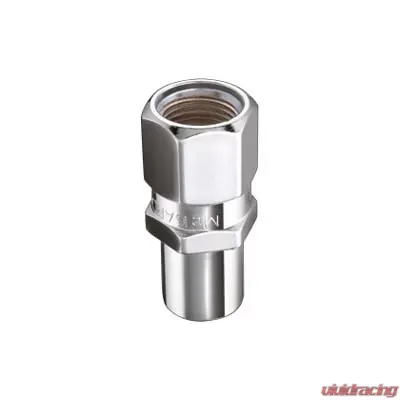 McGard Hex Lug Nut (Drag Racing Reg. Shank) M12X1.5 / 13/16 Hex / 1.86in. Length (4-Pack) - Chrome - 69107