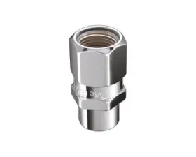 McGard Hex Lug Nut (Drag Racing Short Shank) M12X1.5 / 13/16 Hex / 1.6in. Length (4-Pack) - Chrome