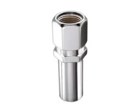 McGard Hex Lug Nut (Drag Racing X-Long Shank) M12X1.5 / 13/16 Hex / 2.475in. L (Box of 100) - Chrome