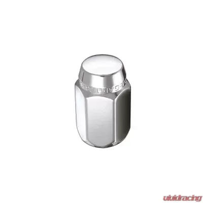 McGard Hex Lug Nut (Cone Seat) M12X1.5 / 13/16 Hex / 1.5in. Length (Box of 100) - Chrome - 69402