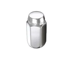 McGard Hex Lug Nut (Cone Seat) M12X1.25 / 13/16 Hex / 1.28in. Length (Box of 100) - Chrome