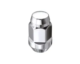 McGard Hex Lug Nut (Cone Seat Bulge Style) M12X1.25 / 3/4 Hex / 1.45in. Length (4-Pack) - Chrome