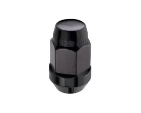 McGard Hex Lug Nut (Cone Seat Bulge Style) M12X1.5 / 3/4 Hex / 1.45in. Length (Box of 144) - Black