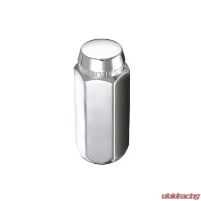 McGard Hex Lug Nut (Cone Seat) M14X1.5 / 13/16 Hex / 1.945in. Length (Box of 100) - Chrome - 69428