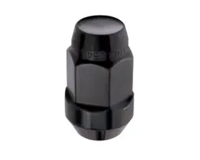 McGard Hex Lug Nut (Cone Seat Bulge Style) M14X1.5 / 22mm Hex / 1.635in. Length (Box of 144) - Black