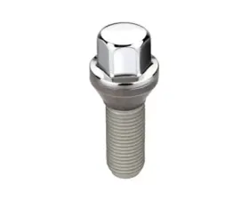 McGard Hex Lug Bolt (Cone Seat) M12X1.25 / 17mm Hex / 25.6mm Shank Length (Box of 50) - Chrome