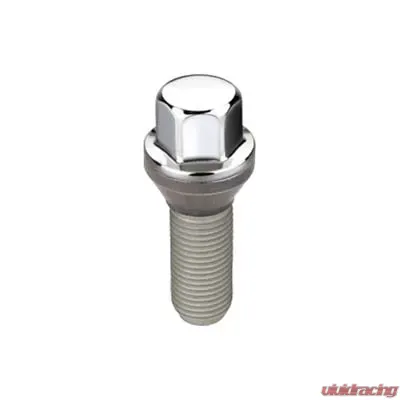 McGard Hex Lug Bolt (Cone Seat) M12X1.25 / 17mm Hex / 25.6mm Shank Length (Box of 50) - Chrome - 69761