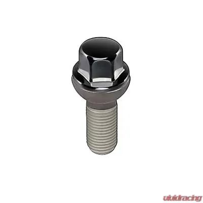 McGard Hex Lug Bolt (Radius Seat) M14X1.5 / 17mm Hex / 26.3mm Shank Length (Box of 50) - Black - 69818BK