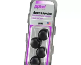 McGard Nylon Lug Caps For PN 24010-24013 (4-Pack) - Black