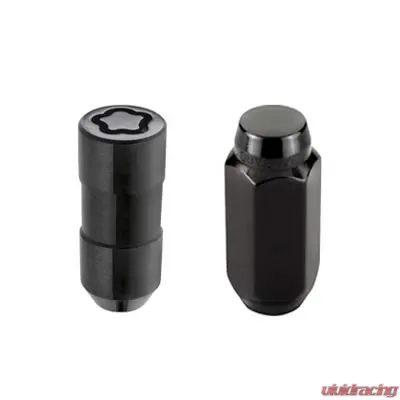 McGard 5 Lug Hex Install Kit w/Locks (Cone Seat Nut) M14X2.0 / 13/16 Hex / 2.25in. Length - Black - 84517
