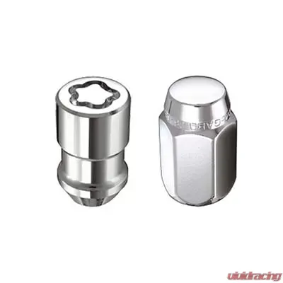 McGard 5 Lug Hex Install Kit (Clamshell) w/Locks (Cone Seat Nut) 1/2-20 / 13/16 Hex - Chrome - 84530CN