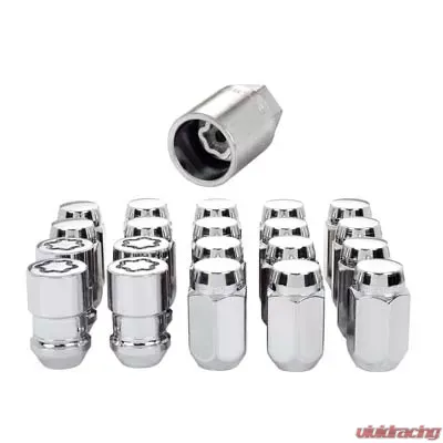 McGard 5 Lug Hex Install Kit (Clamshell) w/Locks (Cone Seat Nut) 1/2-20 / 13/16 Hex - Chrome - 84530CN