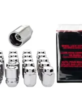 McGard 5 Lug Hex Install Kit w/Locks (Cone Seat Nut) M12X1.25 / 13/16 Hex / 1.28in. Length - Chrome                                     - 84554 - Image 3