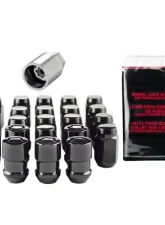 McGard Jeep Wrangler Hex Install Kit (Cone Seat) 1/2-20 / 13/16 Hex (18 Lug Nuts / 5 Locks) - Black                                     - 84562BK - Image 3