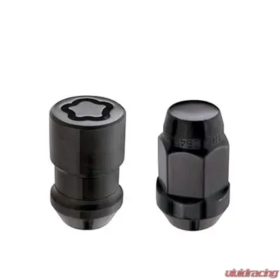 McGard Jeep Wrangler Install Kit (Cone Seat Bulge) 1/2-20 / 3/4 Hex / (18 Lug Nuts / 5 Locks) - Blk - 84563BK