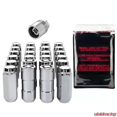 McGard 6 Lug Hex Install Kit w/Locks (Cone Seat Nut) M14X2.0 / 13/16 Hex / 2.25in. Length - Chrome - 84605