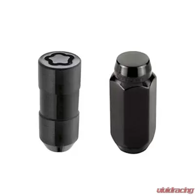 McGard 6 Lug Hex Install Kit w/Locks (Cone Seat Nut) M14X1.5 / 22mm Hex / 1.945in. Length - Black - 84640