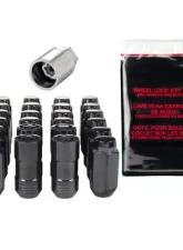 McGard 6 Lug Hex Install Kit w/Locks (Cone Seat Nut) M14X1.5 / 22mm Hex / 1.945in. Length - Black                                     - 84640 - Image 3