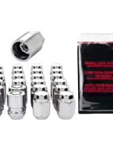 McGard 6 Lug Hex Install Kit w/Locks (Cone Seat Nut) M12X1.25 / 13/16 Hex / 1.28in. L - Chrome                                     - 84654 - Image 3