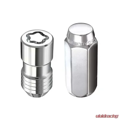 McGard 8 Lug Hex Install Kit w/Locks (Cone Seat Nut) M14X1.5 / 22mm Hex / 1.635in. Length - Chrome - 84825