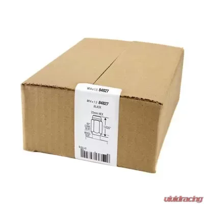 McGard 8 Lug Hex Install Kit w/Locks (Cone Seat Nut) M14X1.5 / 22mm Hex / 1.635in. Length - Black - 84827