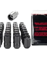 McGard 8 Lug Hex Install Kit w/Locks (Cone Seat Nut) M14X1.5 / 22mm Hex / 1.635in. Length - Black                                     - 84827 - Image 3