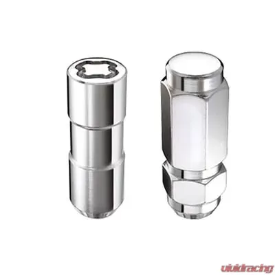 McGard 8 Lug Hex Install Kit w/Locks (Cone Seat Nut / Duplex) 9/16-18 / 7/8 Hex / 2.5in L - Chrome - 84834