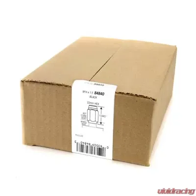 McGard 8 Lug Hex Install Kit w/Locks (Cone Seat Nut) M14X1.5 / 22mm Hex / 1.945in. Length - Black - 84840