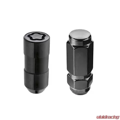 McGard 8 Lug Hex Install Kit w/Locks (Cone Seat Nut / Duplex) 9/16-18 / 7/8 Hex / 2.5in. L - Black - 84844