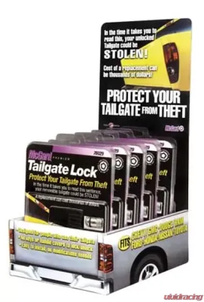 McGard Tailgate Lock Counter Display - Includes (5) Sets of PN 76029 / (1) Display - 90214