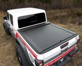 Roll-N-Lock Locking Retractable M-Series Truck Bed Tonneau Cover w/ Trail Rail System Jeep Gladiator 2020