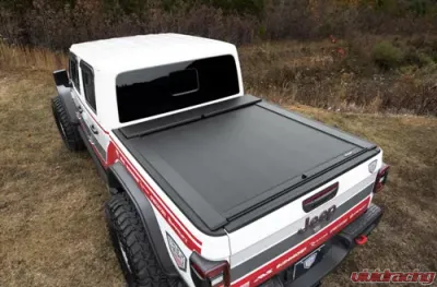 Roll-N-Lock Locking Retractable M-Series Truck Bed Tonneau Cover w/o Trail Rail System Jeep Gladiator 2020 - LG496M