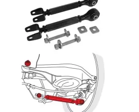 SPC Performance Rear Adjstbl Camber Arms w/Toe Cams&Lock Plates Nissan 350Z | Infiniti G35 2003-2008