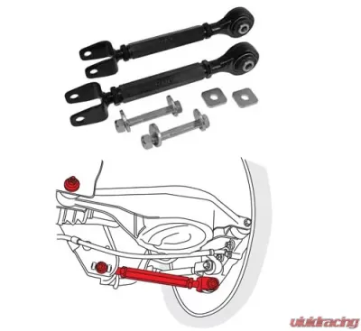 SPC Performance Rear Adjstbl Camber Arms w/Toe Cams&Lock Plates Nissan 350Z | Infiniti G35 2003-2008 - 72052