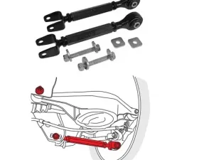SPC Performance Rear Adjstbl Camber Arms w/Toe Cams&Lock Plates Nissan 370Z | Infiniti G37 2008-2013