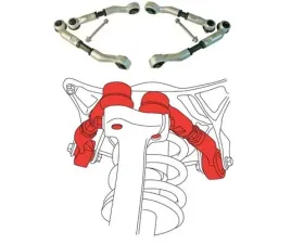 SPC Performance Front Adj Upper Multi Link Control Arm Kit Audi A4 | S4 | RS4 | A5 | S5 2009-2022