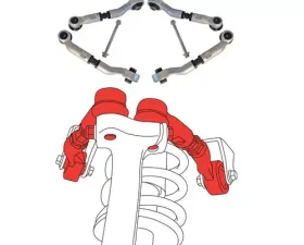 SPC Performance Front Upper Control Arm Set Left & Right Pair Audi B9