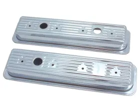 Spectre SB Chevy Center Bolt Valve Cover Set - Chrome