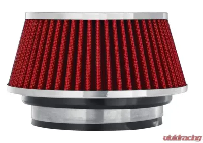 Spectre Adjustable Conical Air Filter 2-1/2in. Tall (Fits 3in. / 3-1/2in. / 4in. Tubes) - Red - 8162