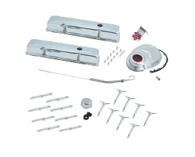 Spectre SB Chevy Deluxe Engine Dress Up Kit (Short) - Chrome