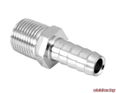 Spectre Fuel Fitting 3/8in. Hose Barb NPT Threads - Chrome - 5945